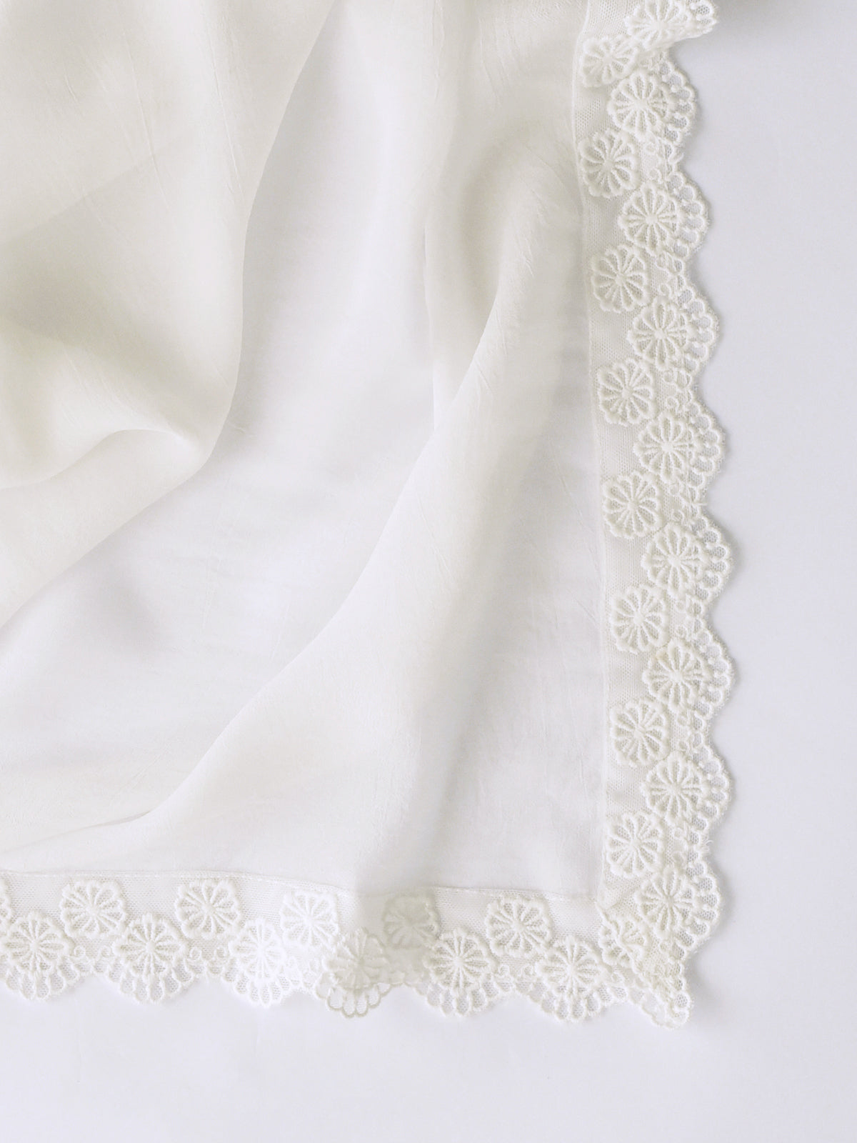 Daisy - Chiffon Lace Dupatta