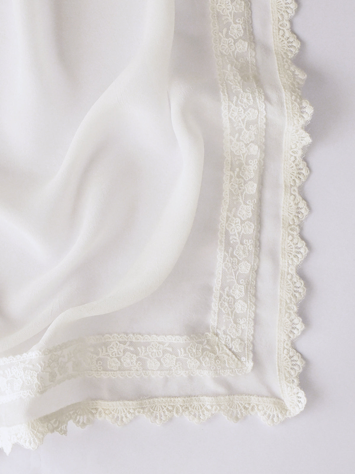 Sunflower - Chiffon Lace Dupatta