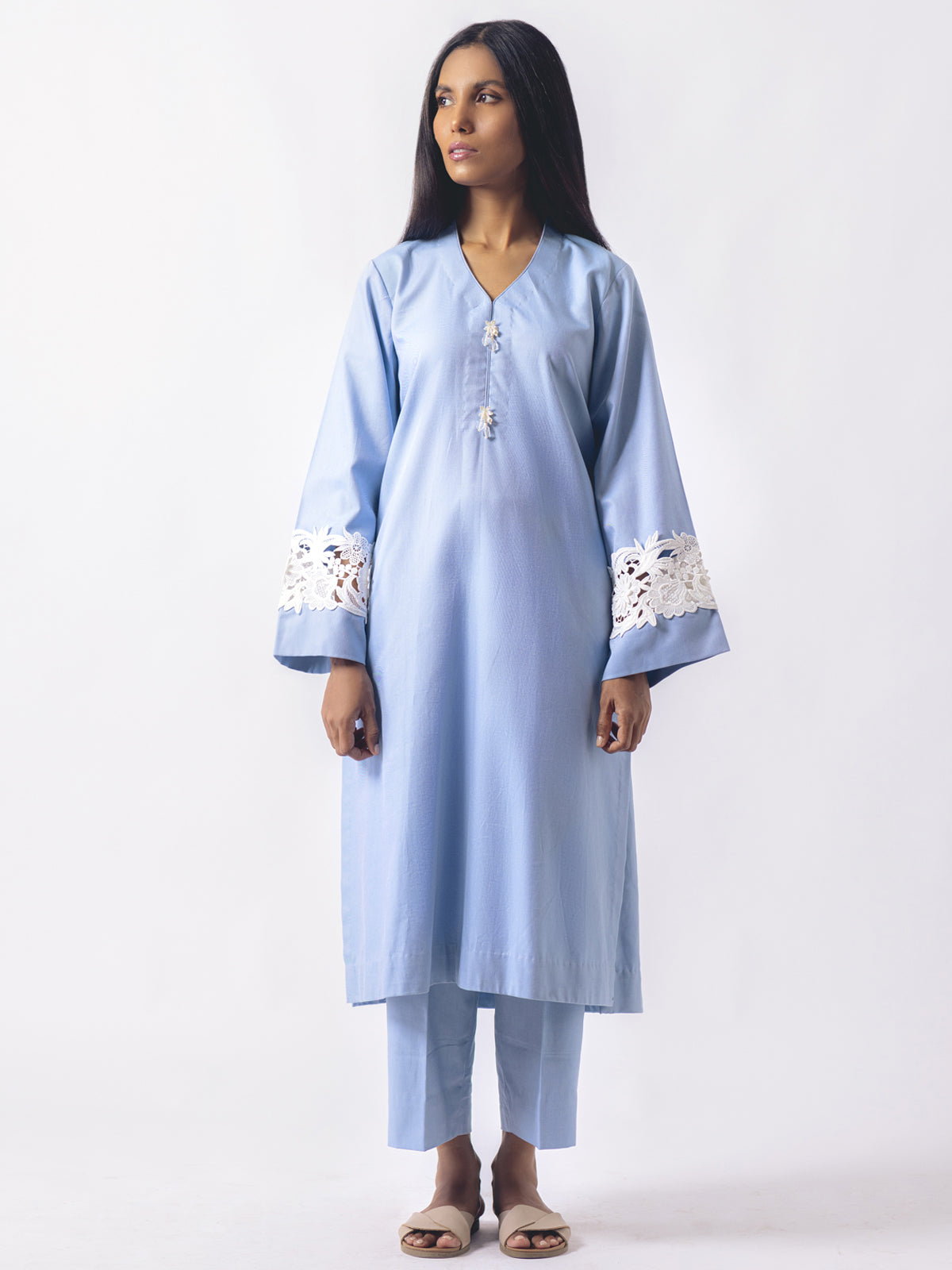 Water Lily - Long-Line Kurta With Culottes